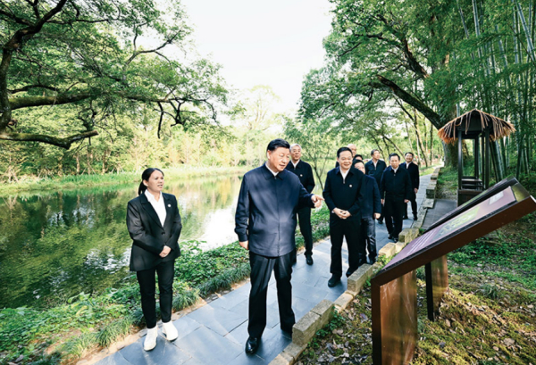 习近平：以美丽中国建设全面推进人与自然和谐共生的现代化